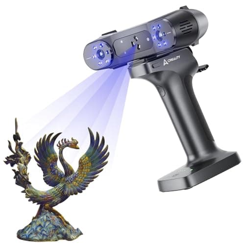Creality 3D Scanner Raptor X for 3D Printing, 60fps 34 Cross Blue Laser & NIR WiFi 6 Consumer Handheld Scanner 0.02mm Accuracy, 24-Bit Fast Full-Color Scanning for Windows macOS - Image 1
