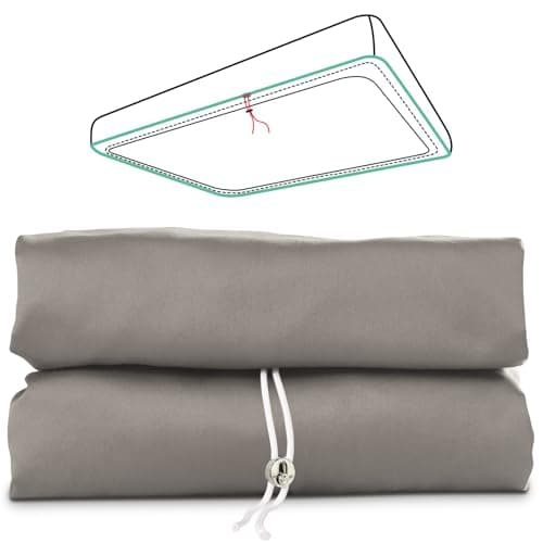 King Fitted Sheet, 100% Long-Staple Cotton Dual-Lock Fitted Sheet for King Bed, Luxury Soft and Comfort, 1000 Thread Count, Deep Pocket Fits 9" to 16" Mattress - Image 1