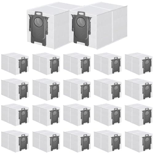 ApexOne 22 Pack Dust Bags for Roborock QV 35A, Qrevo S5V, Saros 20/10/10R/Z70, Qrevo Series, Qrevo Edge S5A, Qrevo Curv 2 Flow/CurvX/Curv/Curv S5X, S8 MaxV Ultra Robot Vacuum Cleaner, 3.2L Capacity - Image 1