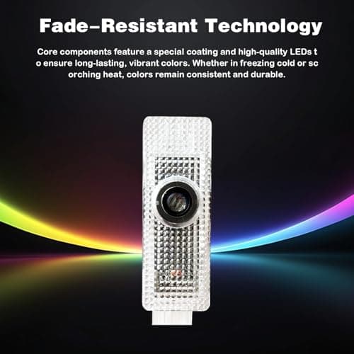 2026 New Lzmytsdklo 4 Pcs 4K HD Never Fade Laser Projection Lights Featuring Glass Lenses, Puddle Lights, Compatible with 1/2/3/4/5/6/7/X1/X2/X3/X4/X5/X6/X7/M/Z/GT M with Letter - Thumbnail 2