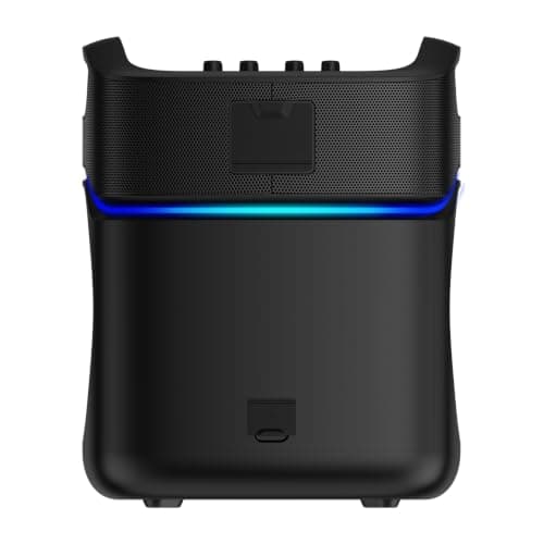 AudioSource 2.1 Channel Party Speaker with Built-in Subwoofer, 160W, RGB Light Modes, Portable Outdoor Karaoke Speaker, Bluetooth 5.3, Dual Mic Inputs, Ultra Bass Boost, Matte Black, AP40 - Thumbnail 4