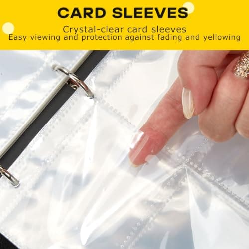 9-Pocket Trading Card Binder, PU Leather Zip Card Binder Album Holds 900 Cards for TCG, Sports Cards, Collectible Cards（CARTOON） - Thumbnail 3