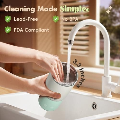 Portable Bottle Warmer with 120W Fast Heating, Portable Milk Warmer for On-the-Go Use, 18000mAh Rechargeable with Long Battery Life, 316 Stainless Steel Warmer for Breast Milk, Formula & Water - Thumbnail 5