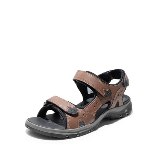 DREAM PAIRS Men’s Arch Support Hiking Sandals Sport Outdoor Athletic Comfortable Summer Beach Water Sandals,Size 13,Brown,DMUMST2502 - Image 1