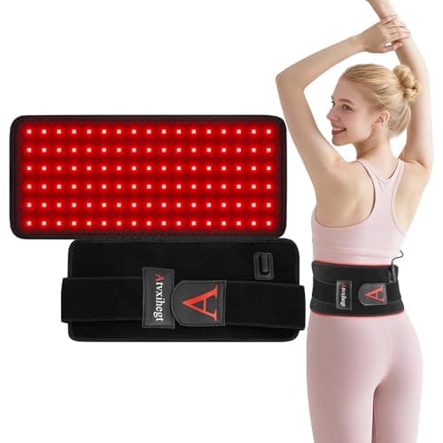 Red Light Therapy for Body, 660nm 850nm 12.6" LED Wearable Infrared Redlight Therapy Belt Wrap Pad for Belly Back Waist Shoulder Knee Muscle - Image 1