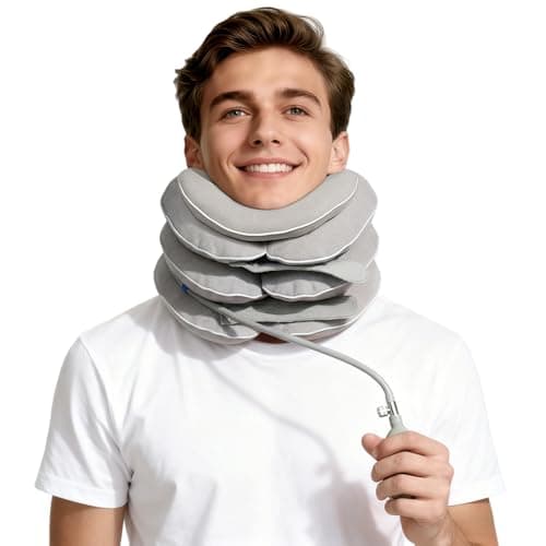 Cervical Neck Traction Device for Home Use, Inflatable Neck Stretcher for Instant Neck Pain Relief, Adjustable Neck Support Brace, Neck Decompression, Neck Extender