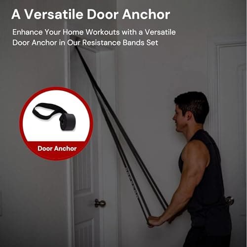 JOINTHERA Premium Latex Free Resistance Bands for Working Out - Set of 5 + Carrying Bag | Non Latex Pull Up Loop Workout Bands Resistance for Women and Men | Stretching, Exercise and Muscle Training - Thumbnail 6