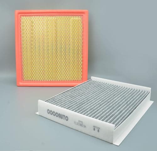COCOAUTO Engine Cabin Air Filter Set for Ford F150 (2015-2026) 2.7L 3.0L 3.3L 3.5L 5.0L | Expedition Navigator (2018-2024) 3.5L | NOT FOR 5.2L V8 Raptor | Replaces FP79 FA1883 - Thumbnail 2