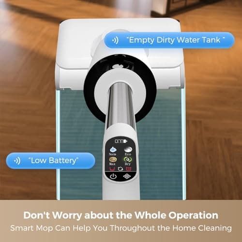 Wet Dry Vacuum Cleaner, Cordless Vacuum Mop Combo for Hard Floors, 23000Pa Powerful Suction, 180° Lay-Flat, Self-Cleaning Floor Washer with 45 Min Runtime, Anti-Tangle Brush, Dual Tank - Thumbnail 5