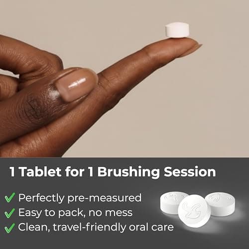 Tidalove Citrus Yuzu Mint Fluoride-Free Toothpaste Tablets with Nano Hydroxyapatite | Natural Whitening, Enamel Strengthening, Plastic-Free & Travel-Friendly (1 Month Refill)-62 Tablets - Thumbnail 6