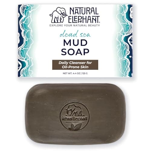 Natural Elephant Dead Sea Mud Soap Bar | Mineral-Rich Face & Body Cleanser with Natural Dead Sea Minerals | 4.4 oz (125 g) - Image 1