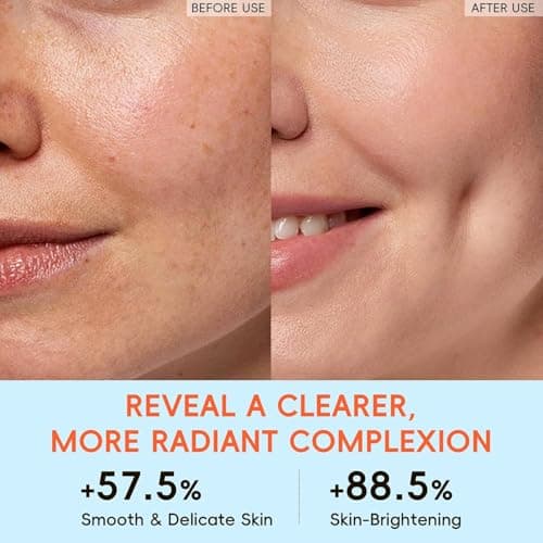 Citrus Vitamin C Skin Care Set, Skincare for Women Teens Girls- Gift Set with Cleanser, Toner, Serum, Eye Cream, Moisturizer, Facial Skincare Product, Travel Set, for Oil Skin Type - Thumbnail 6