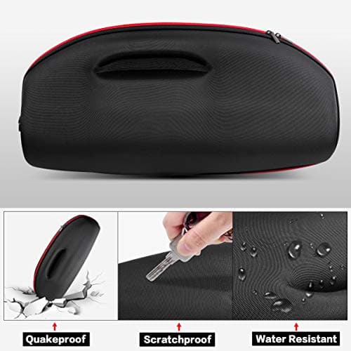 Comecase Hard Travel Case Compatible with JBL Boombox 3/ Boombox 2, Shock-Resistant Carrying Bag with Shoulder Strap & Handle, Water-Resistant, Scratch-Proof Protective Storage Case (Case Only) - Thumbnail 4