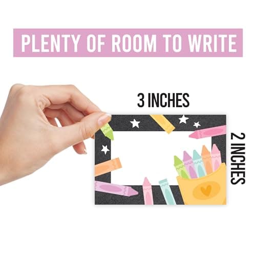 Self Adhesive Name Tags Sticker -56 Student Nametags Sticker, Cubby Name Tags for Classroom Decor, Classroom Labels for Bins, Reunion Baby Shower Birthday Party Supplies, Chalkboard Sticky Locker Tag - Thumbnail 4