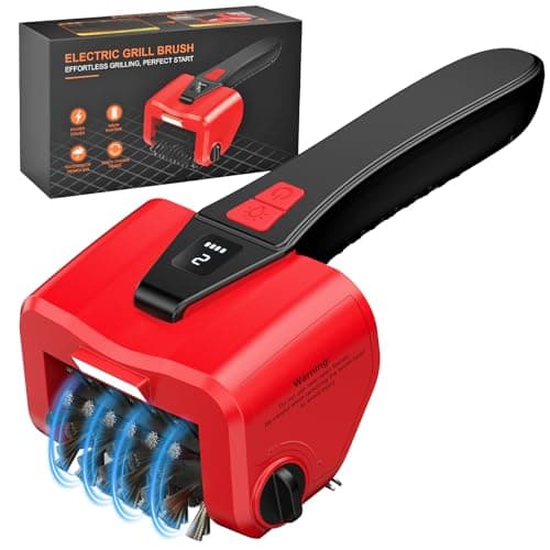 Electric Grill Brush-Bristle-Free Spinning-Grill-Cleaning-Brush-Outdoor-Automatic-BBQ-Grill-Cleaner with LED,Dual-Speed Motor,4500mAh Rechargeable Motorized Power Barbecue Safe Heavy Duty Tool - Image 1