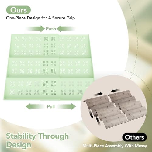 Expandable Spice Drawer Organizer (11"-22"), 3-Tier Slanted Kitchen Cabinet Rack with Labels & Funnel, Adjustable for Standard & Tall Bottles, Versatile for Bathroom & Office – Jars Not Included - Thumbnail 3