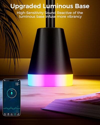 boostool Corner Floor Lamp, Smart RGB LED 60 Inch Standing Lamp with 344 LEDs, App & Remote Control, 16 Million Colors & Music Sync for Bedroom, Gaming Room, Home Decor, Modern Ambient Lighting - Thumbnail 2