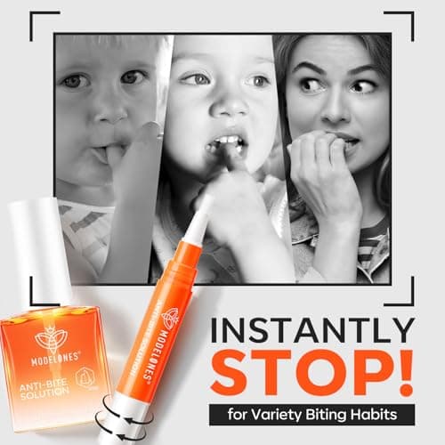 modelones Nail Biting Prevention for Kids 2 Pcs Quick Dry Thumb Sucking Deterrent Bitter Stop Nail Biting Pen No Bite Nail Polish Sets 0.58 Fl Oz - Thumbnail 2