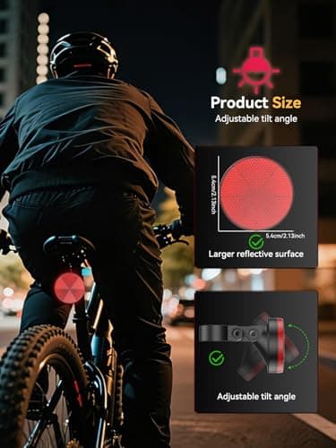 Bike Rear Reflector with Built-in Item Finder, Works with Find My App, Hidden Anti-Loss Bicycle Finder, Seatpost Reflective Bike Accessory for Road Bike MTB E-Bike, No Extra Tag Needed - Thumbnail 2