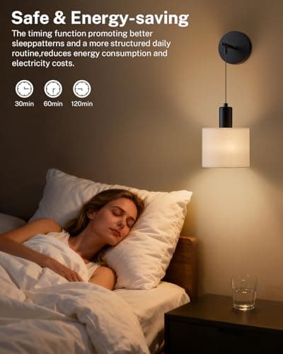 SAIMAND Battery Operated Wall Sconce Set of 2, Wireless Rechargeable Wall Lights with Remote Control, 9 Colors Dimmable LED Lamps, Modern Cordless Sconces for Bedroom Living Room Hallway(Black) - Thumbnail 4