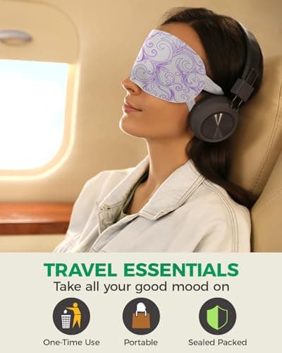 ProCIV 20-Pack Steam Eye Masks for Dry Eyes, Warm Eye Mask, Relief Fatigue & Dark Circle, Heated Eye Mask for Puffy Eyes, Disposable Sleep Mask, Moist Hot Compress Eye Patch for Sleeping, 4 Flavors - Thumbnail 4