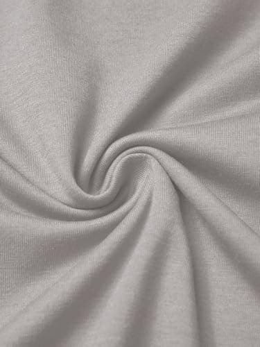 Hardaddy Men's Short Sleeve Henley Shirts Casual Summer Lightweight Button Henley Solid T-Shirt Tops Light Grey S - Thumbnail 2