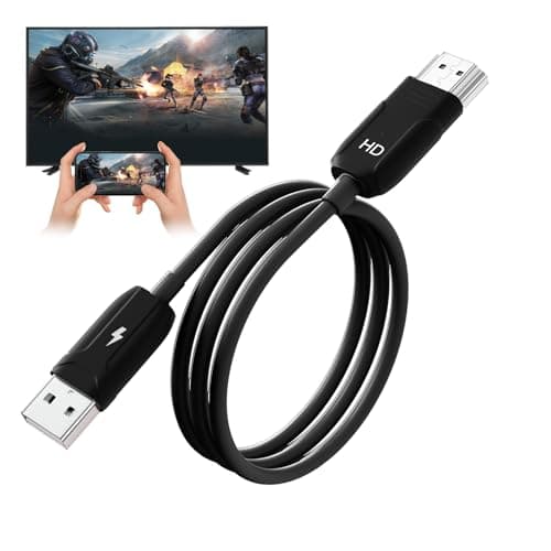 QMEOO Wireless HDMI Mirroing Adapter/Cable/dongle,Wireless Display Adapter Extender Streaming Video/Audio to TV/Projector/Monitor,Suitable for iPhone/iPad/MacBook/Smartphone/Notebook - Image 1