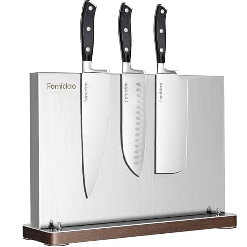 4PSC Knife Block Set With Magnetic Knife Block Holder, Ultra-Sharp Japanese Kitchen Knife Set, High-carbon Steel Chef Knife Sets With Full Tang Handle Design - Image 1