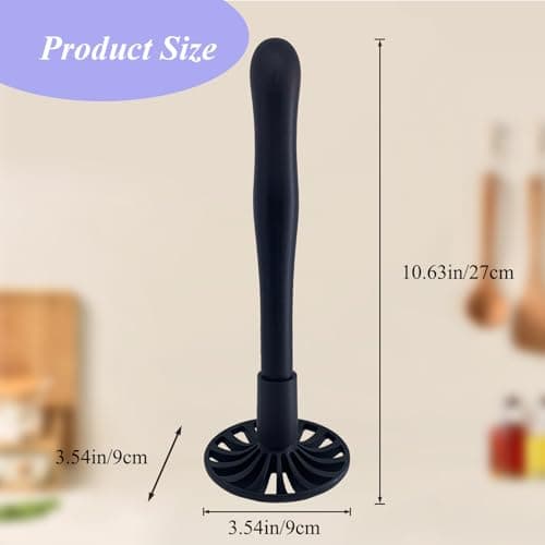 Potato Masher, Foldable Nylon Mashed Potato Masher for Non-Stick Cookware, Non-Scratch Food Masher Kitchen Tool and Gadgets, Smasher Kitchen Utensils for Potato, Bean, Vegetable, Fruit, Avocado - Thumbnail 2
