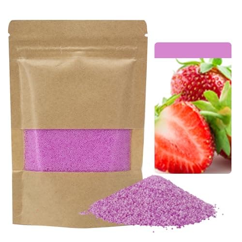 Monivi Scented Candle Sand with Wicks 1.1lb Pink Pearled Candle Beads Sand Candles with Wicks for Mothers Day Gift 85 Burn Hours Refillable Candle Wax for DIY Candle Making(Scented Strawberry) - Image 1