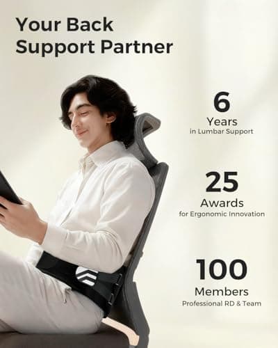 Duoorra Back Brace for Men & Women - Lower Back Pain Relief, Sciatica Pain Relief, Herniated Disc, Scoliosis - Breathable Back Support Brace with 26° Ergonomic Bionic Curve Support Stays - S - Thumbnail 6