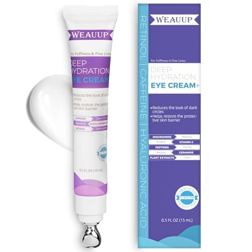 Eye Cream for Dark Circles– Revitalizing Formula with Retinol, Caffeine, Hyaluronic Acid, Peptides & Plant Extracts to Smooth Fine Lines - Image 1