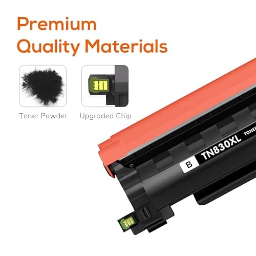 Jeostarky TN830XL Toner and DR830 Drum Unit Replacement for Brother TN830XL DR-830 use with HL-L2460DW HL-L2405W HL-L2480DW MFC-L2820DW DCP-L2640DW MFC-L2900DW (2 Toner 1 Drum) - Thumbnail 4