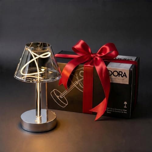 Unique Table Lamp Cordless Rechargeable, Minimalist Ambient Light - Thumbnail 4