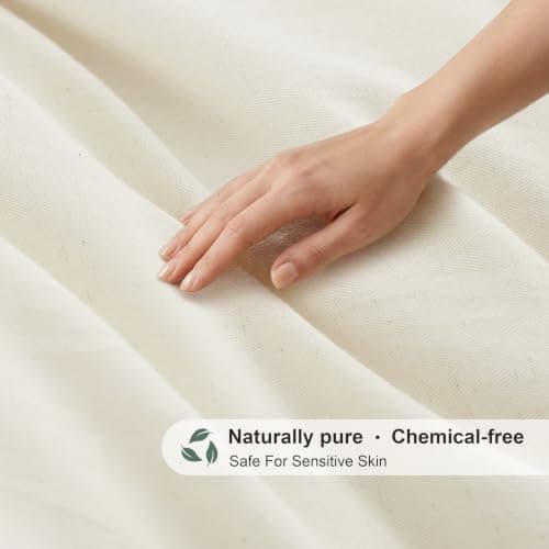 Oli Oli Anderson Duvet Cover Twin Size - 2 Pieces Washed Cotton Linen Duvet Cover Set - Soft Breathable Bedding Set with Zipper Closure for All Seasons, Comforter Not Included - Natural Linen, Twin - Thumbnail 4