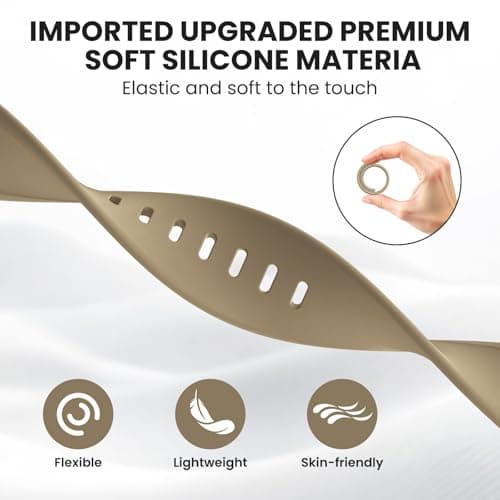 Sport Band Compatible with Apple Watch Bands 40mm 38mm 41mm 42mm 44mm 45mm 49mm for Women Men,Soft Silicone Waterproof Replacement Strap for Apple Watch Series 11 10 9 8 7 6 5 4 Ultra 3 2 1 SE - Thumbnail 3