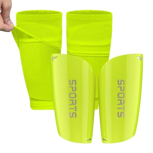 ATHCISE Kids Youth Soccer Shin Guards with Sleeves, Slip in Shinguards Soccer Shin Pads for 3-15 Years Old Boys Girls Child Teens