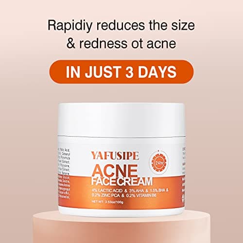 YAFUSIPE Acne Treatment for Face for Hormonal Cystic Stubborn Acne Cream for Sensitive Skin Teens Adults Women Men Spot Pimple Butt Control Rapid Clearing Breakout Overnight Face Blemish Treatment - Thumbnail 2