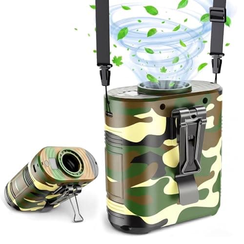 Portable Waist Fan,10000mAh Rechargeable Belt Clip Fan,5 Speeds,16000RPM Motor,Up to 30H Runtime,Wearable Fan for Outdoor Work Construction,Camping, Hiking - Image 1