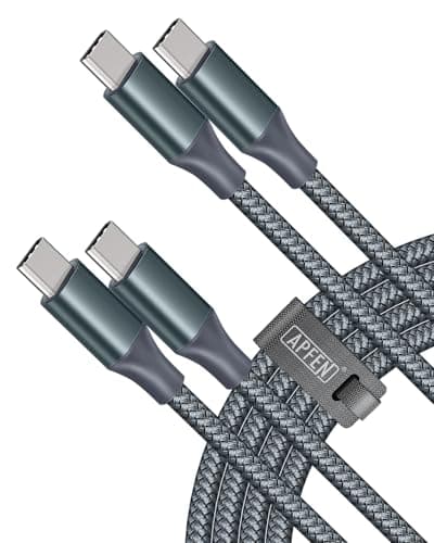 APFEN USB C to USB C Cable, Type-C 60W Fast Charging Cable(6FT, 2Pack) for iPhone 17 16 15 Series, Samsung Galaxy S25 S24 S23, for MacBook/iPad, Pixel - Image 1