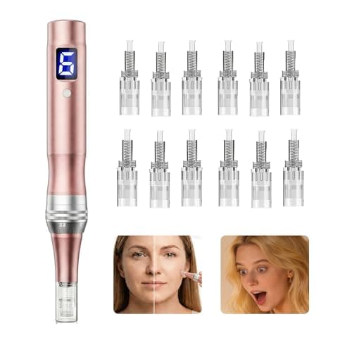 Aaussty Dermapen Microneedling Pen 0.25mm – At-Home Derma Roller Kit for Face & Scalp Care, Electric Pen with 6-Speed Control & LCD Display for Men & Women - Image 1