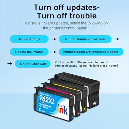 Starink 962XL Replacement for HP 962XL Ink Cartridges Combo Pack Work with HP OfficeJet Pro 9010 9015 9018 9020 9025 Printer (BK/C/M/Y, 4 Pack), Replacement for HP 962 HP962XL HP962 with Latest Chip - Thumbnail 6