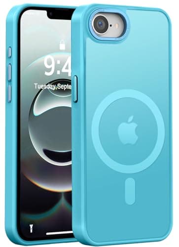 Newfuture Designed for iPhone 17e Case & iPhone 16e Case with Magnetic [13 FT Military Drop Protection] [Compatible with Magsafe] Translucent Shockproof with Anti-Fingerprint Phone Case, Lake Blue