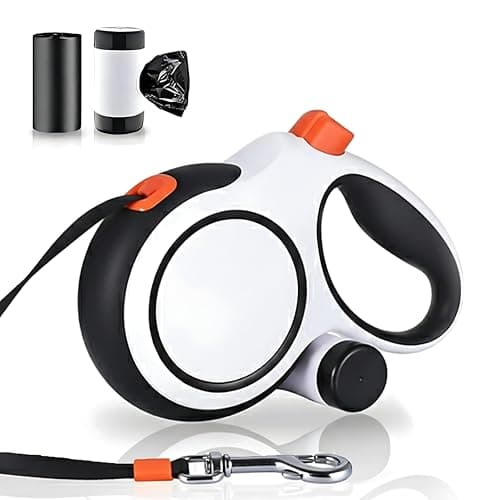 LULUPET 26Ft Heavy Duty Retractable Dog Leash with Dispenser and Poop Bags, for Small, Medium & Large Dogs Up to 110Lbs, 360° Tangle-Free Design and a Durable Chrome Plated Hook - Image 1