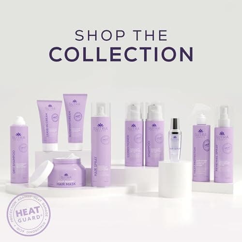SUTRA Heat Guard Leave-In Cream for Frizzy, Dry & Damaged Hair - Thermal Protecting Conditioner Hydrates, Protects & Repairs Against Heat with Hyaluronic Acid - Anti-Frizz Haircare Products - Thumbnail 6