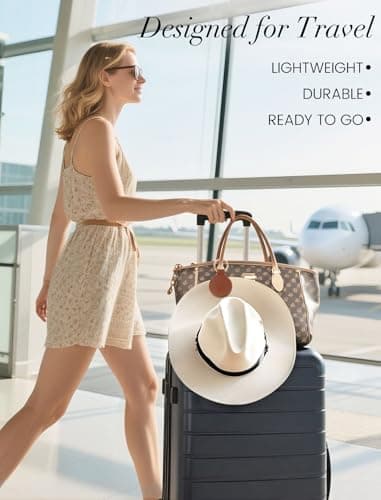 Niveaya Magnetic Hat Clip for Travel on Bag - Magnet Storage Hook, Vacation Traveling Essentials Accessory Brown - Thumbnail 5