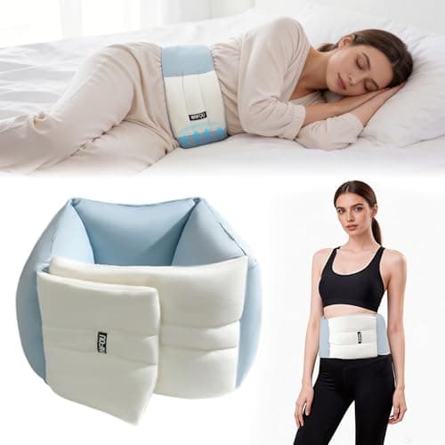 Wnfou Lumbar Support Pillow for Office Chair & Sleeping, Wrap Around Lower Back Pillow with Breathable Ice Silk Cotton, Provides Comfortable Lower Back Support for Side/Back/Stomach Sleepers - Image 1