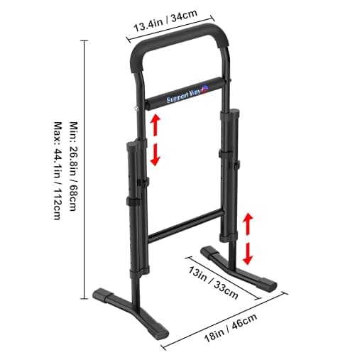 Support Way Stand and Sit Assist Device for Elderly, 2-in-1 Mobility Aid for Couch & Stairs, Adjustable Standing Cane with Wide Base, Lift Assist for Chair, Bed, Toilet- 450 Capacity - Thumbnail 3