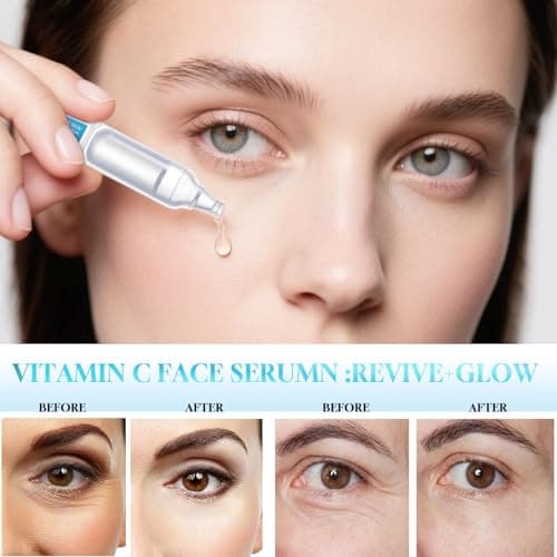 5% VC Hyaluronic Acid Serum for Face| 8-Tier Hyaluronic Acid for 72-Hour Moisture Lock | Anti-Aging, Firming & Brightening | Ceramide-Infused for Sensitive Skin Soothing -30pcs - Thumbnail 6