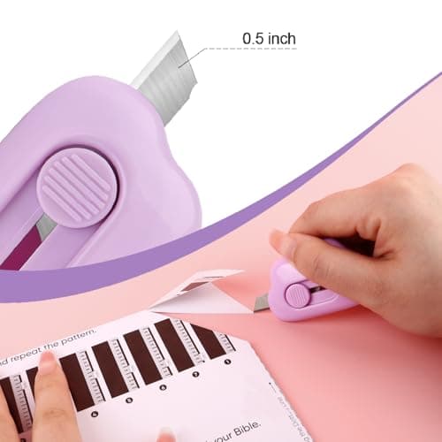 Box Cutters - 3 Pack Retractable Letter Opener, Adorable Cloud Tiny Paper Cutter for Key Chain Pocket Bag Package Envelope Mail Letter Box Paper DIY Projects for Girls and Boys - Thumbnail 5